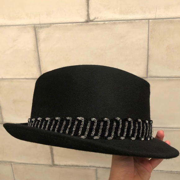 Bonar Phelps black men’s dress hat fedora 10x short brim gray feather elk red - Picture 3 of 14